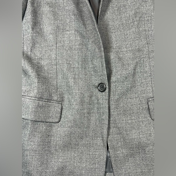 Never Worn J. Crew 12T Gray Blazer Sport Coat 1 Button Wool Blend Chic Jacket - Picture 6 of 14